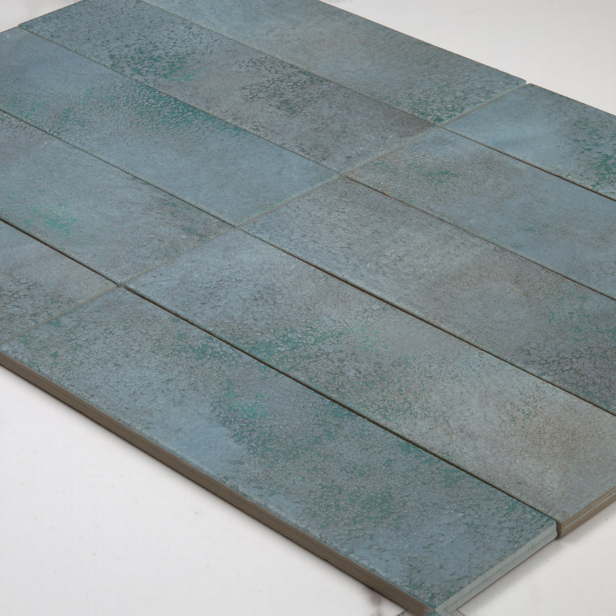Greenland Teal Matt 64x223mm angle view
