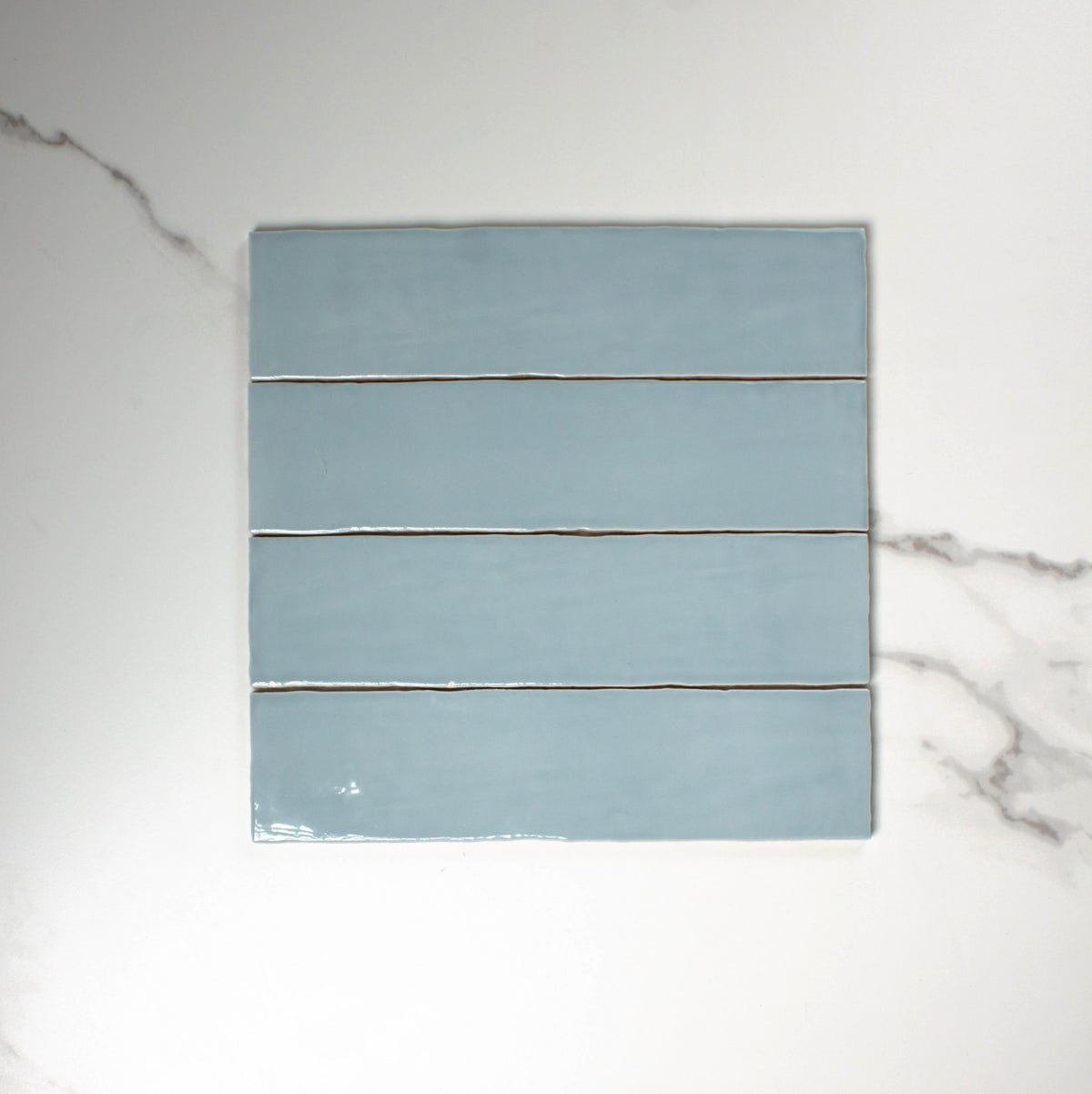 handmade gloss ocean 75x300mm top view