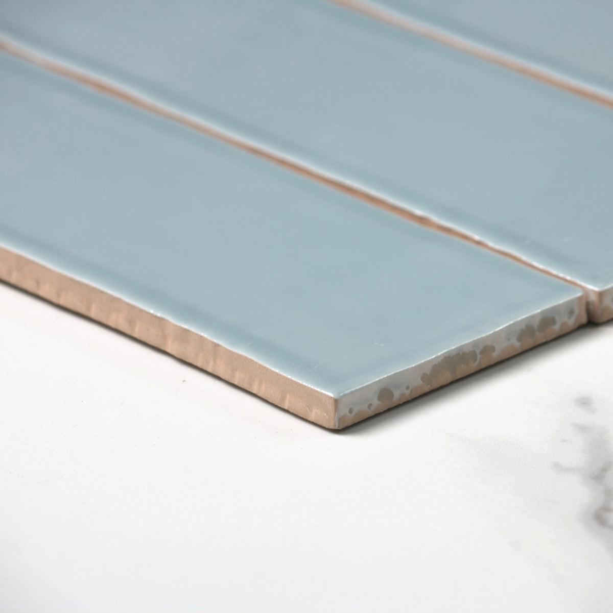handmade gloss ocean 75x300mm angle view