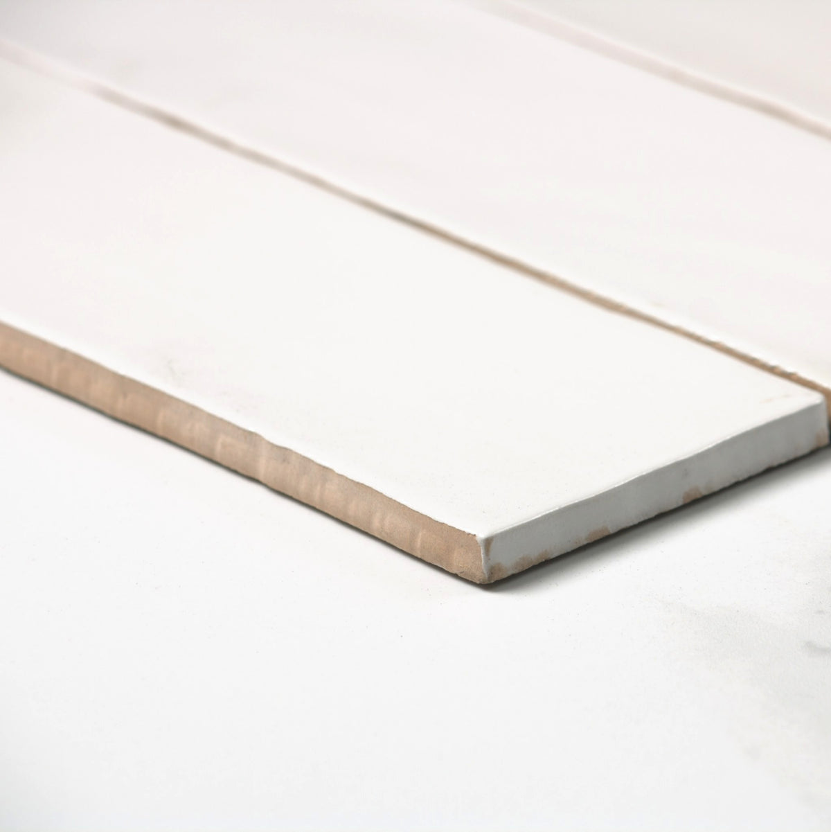 handmade matt ash grey 75x300mm angle view