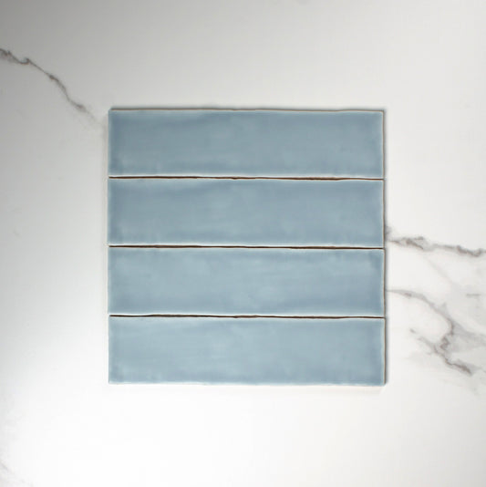 handmade matt ocean 75x300mm top view