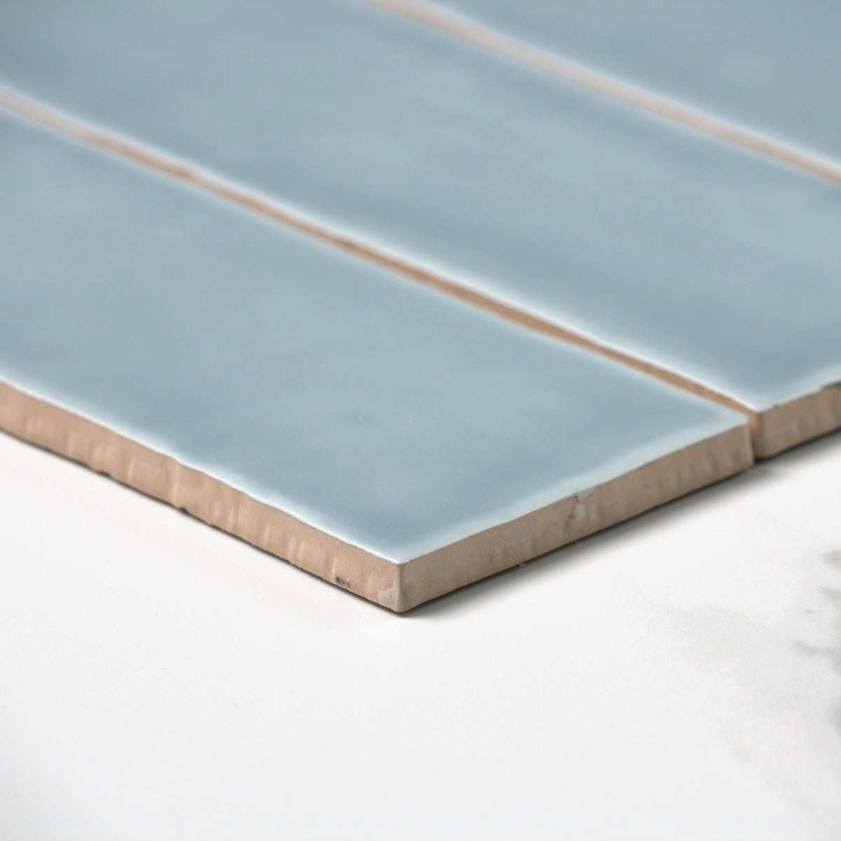 handmade matt ocean 75x300mm angle view
