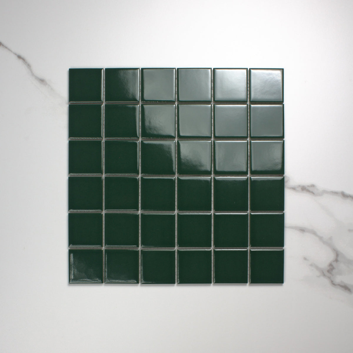 Jade Gloss Porcelain Glazed Square 48x48mm top view