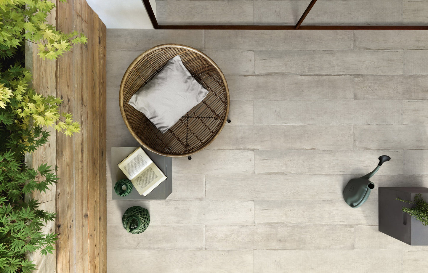 Jungle Silver Mist Matt 200x1200mm lifestyle