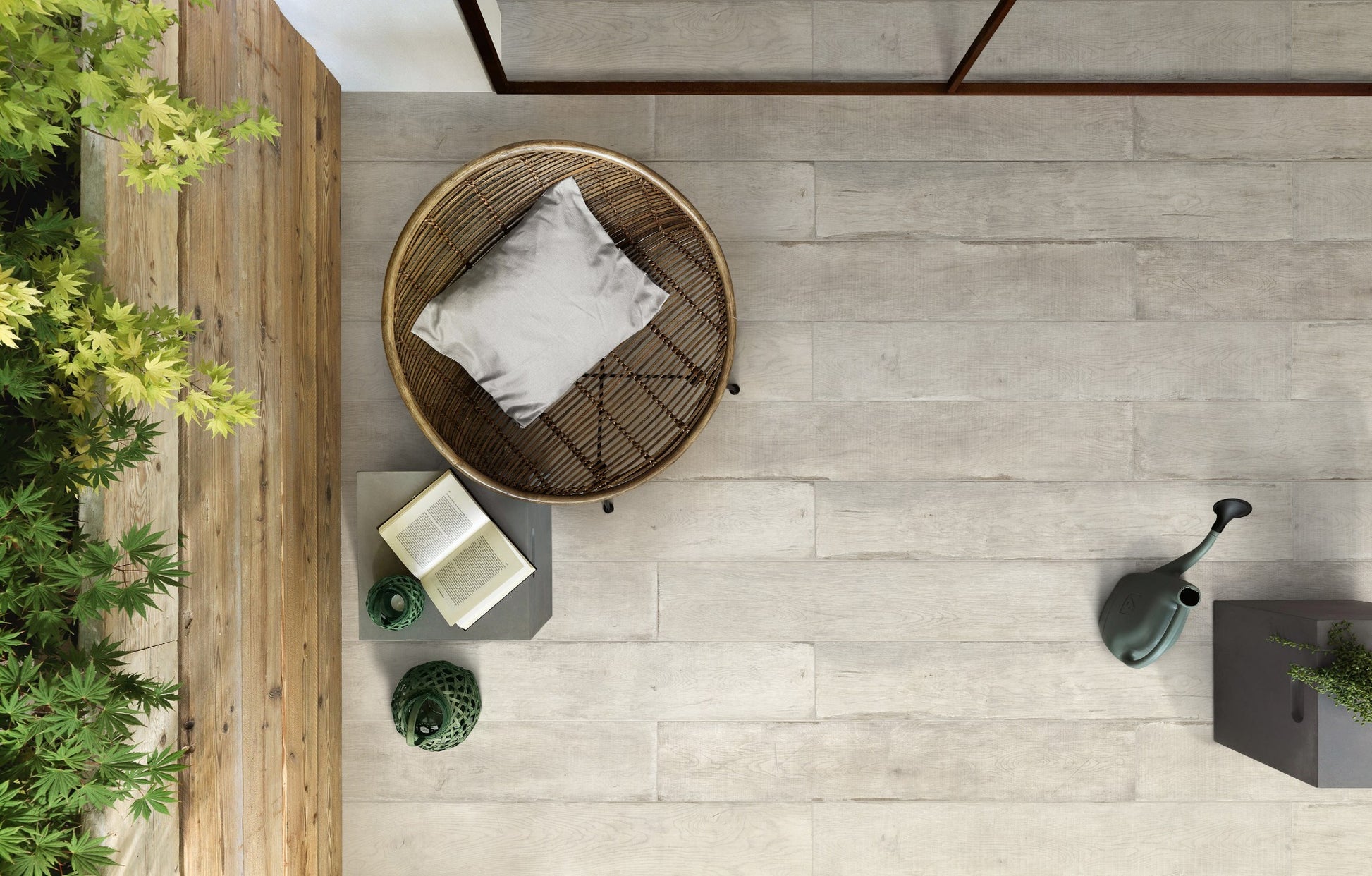 Jungle Silver Mist Matt 200x1200mm lifestyle
