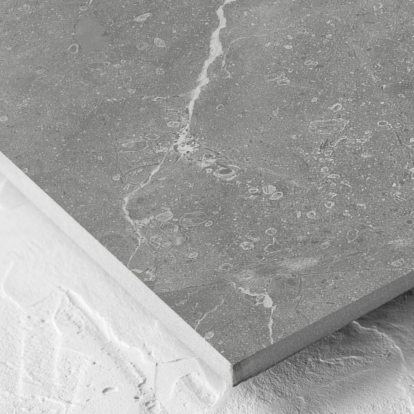 Corner close-up of the Kashmir Ash Matt 300x600mm tile showing the matt surface and the edge profile