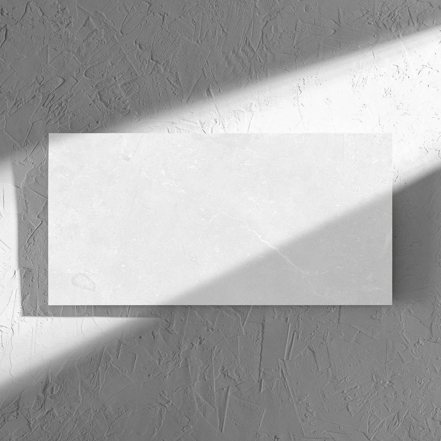 Kashmir Bone Matt 300x600mm tile in soft natural window light, showing the matt surface