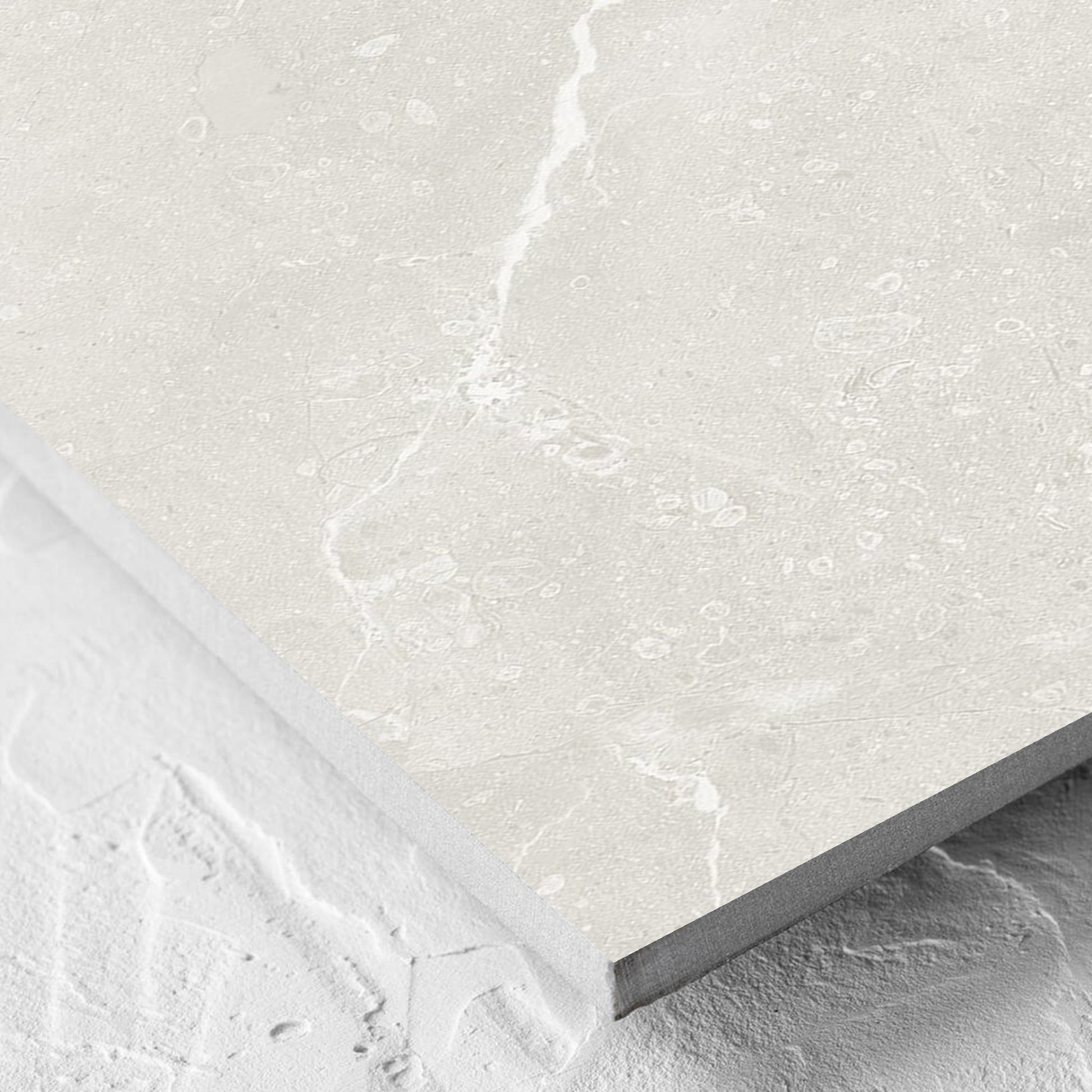 Corner close-up of the Kashmir Natural Matt 300x600mm tile showing the matt surface and the edge profile