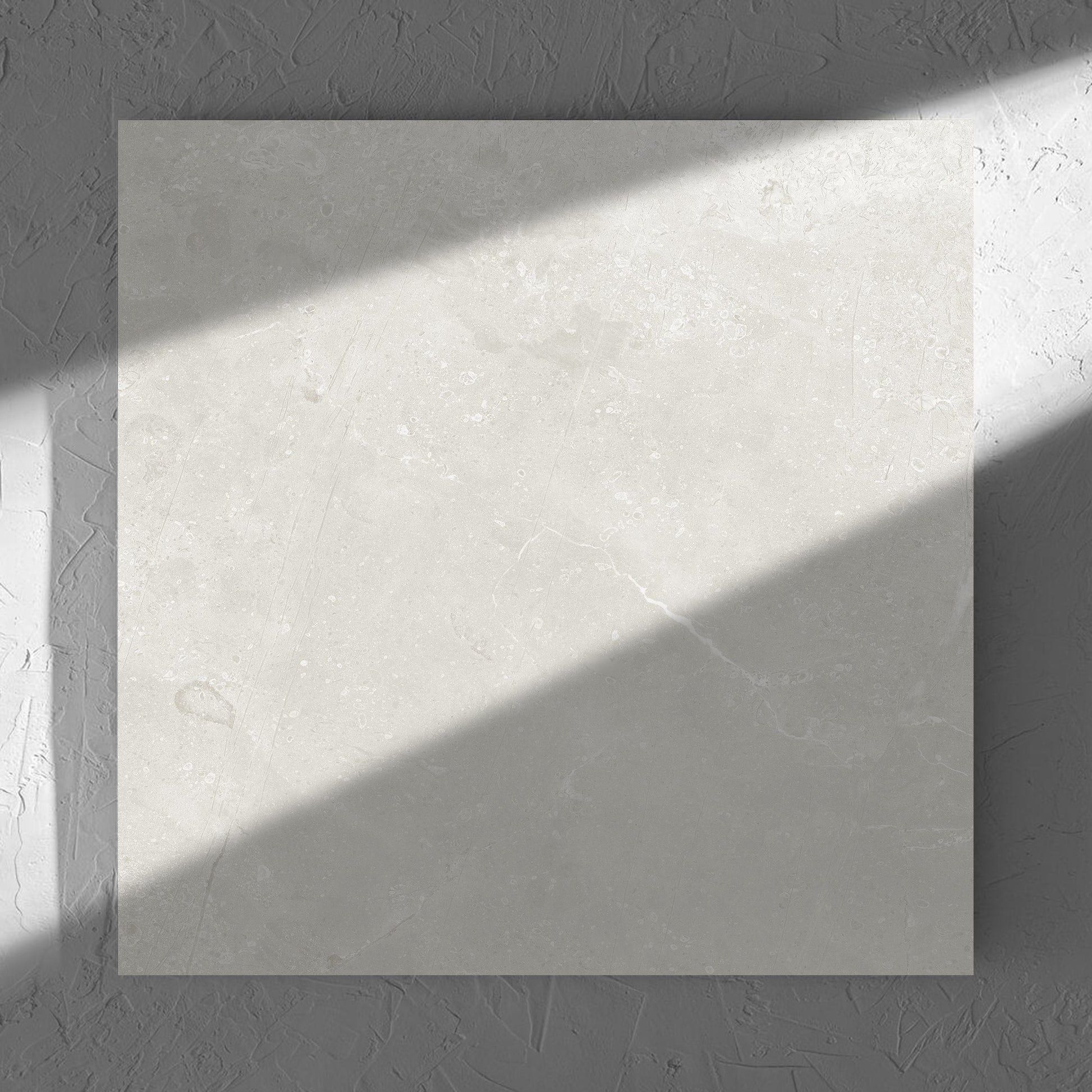 Kashmir Natural Matt 600x600mm tile in soft natural window light, showing the matt surface