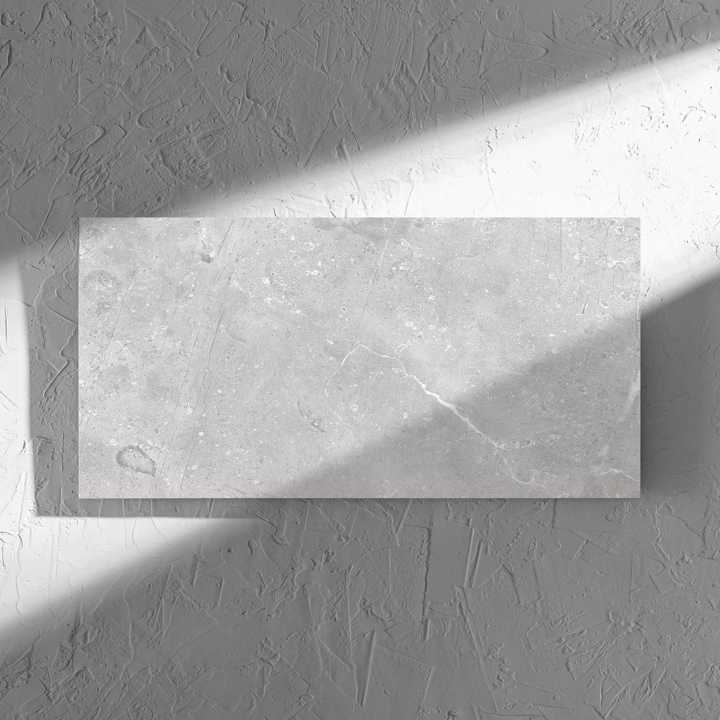 Kashmir Stone Matt 300x600mm tile in soft natural window light, showing the matt surface