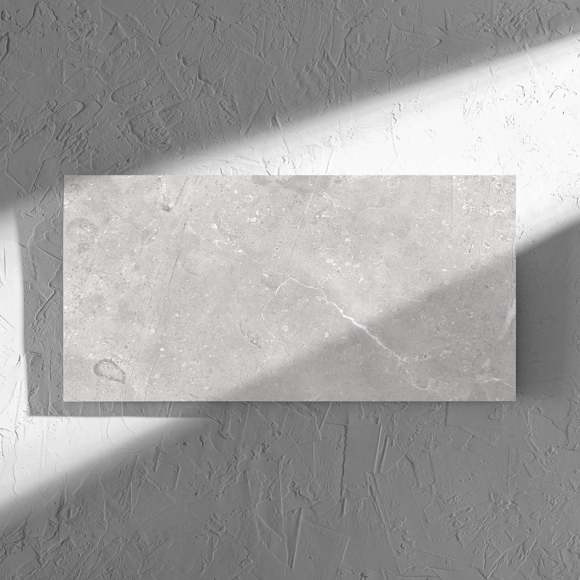 Kashmir Stone Matt 300x600mm tile in soft natural window light, showing the matt surface