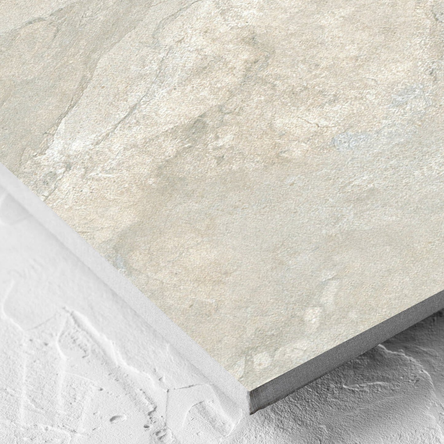 Corner close-up of the Lakestone Grey Matt 300x600mm tile showing the matt surface and the edge profile