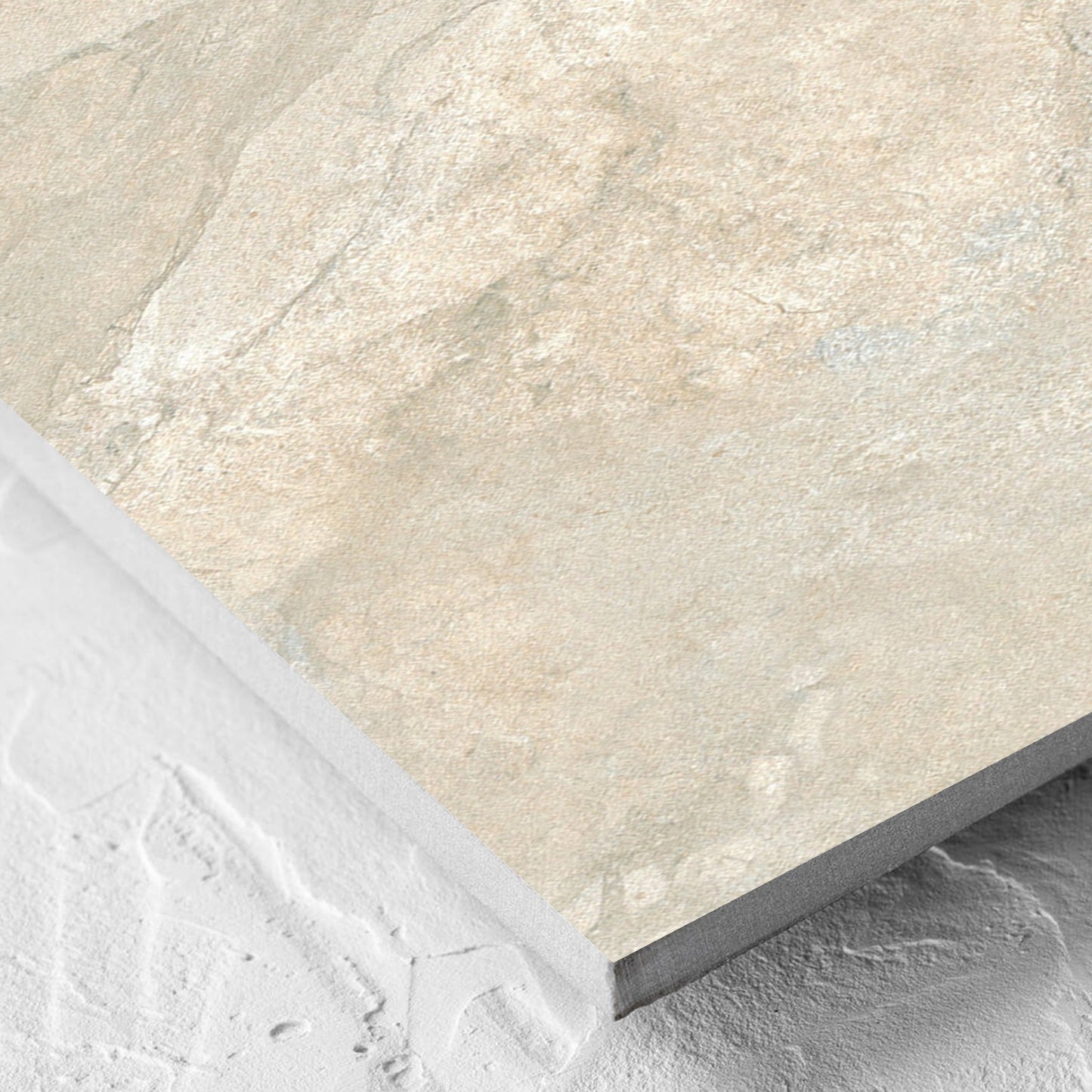 Corner close-up of the Lakestone Natural Matt 300x600mm tile showing the matt surface and the edge profile