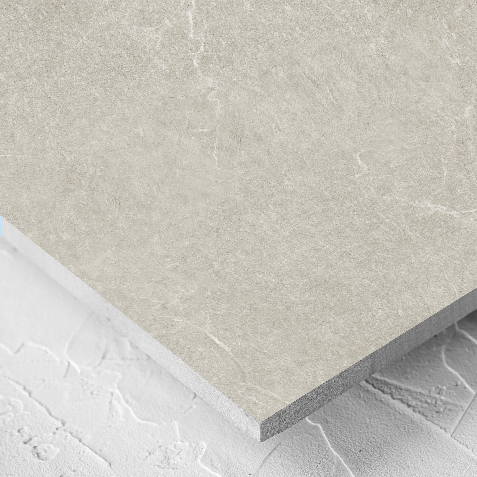 Close-up of the Lava Soft Beige Amber 600x1200mm tile showing the tile surface in detail