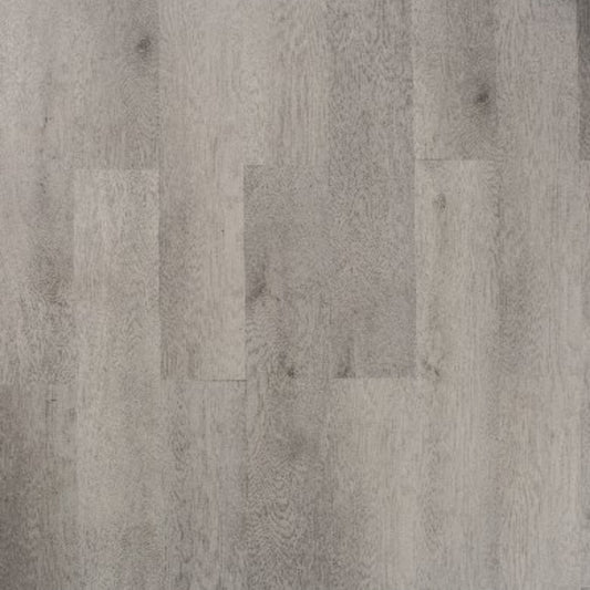 Close-up texture shot of Light Grey Elegant SPC Hybrid 6.5mm Flooring 5+1.5mm showing staggered plank layout with natural wood grain and subtle grey tones.