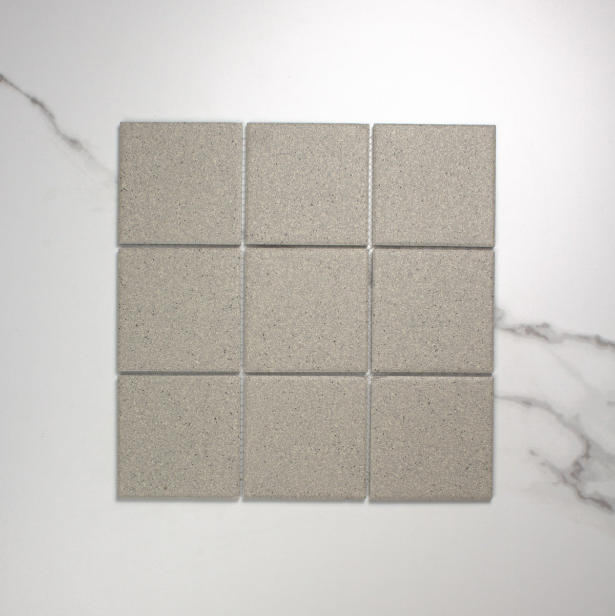 Marlowe Cement Speckled Matt Mosaic 97x97mm top view