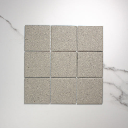 Marlowe Cement Speckled Matt Mosaic 97x97mm top view