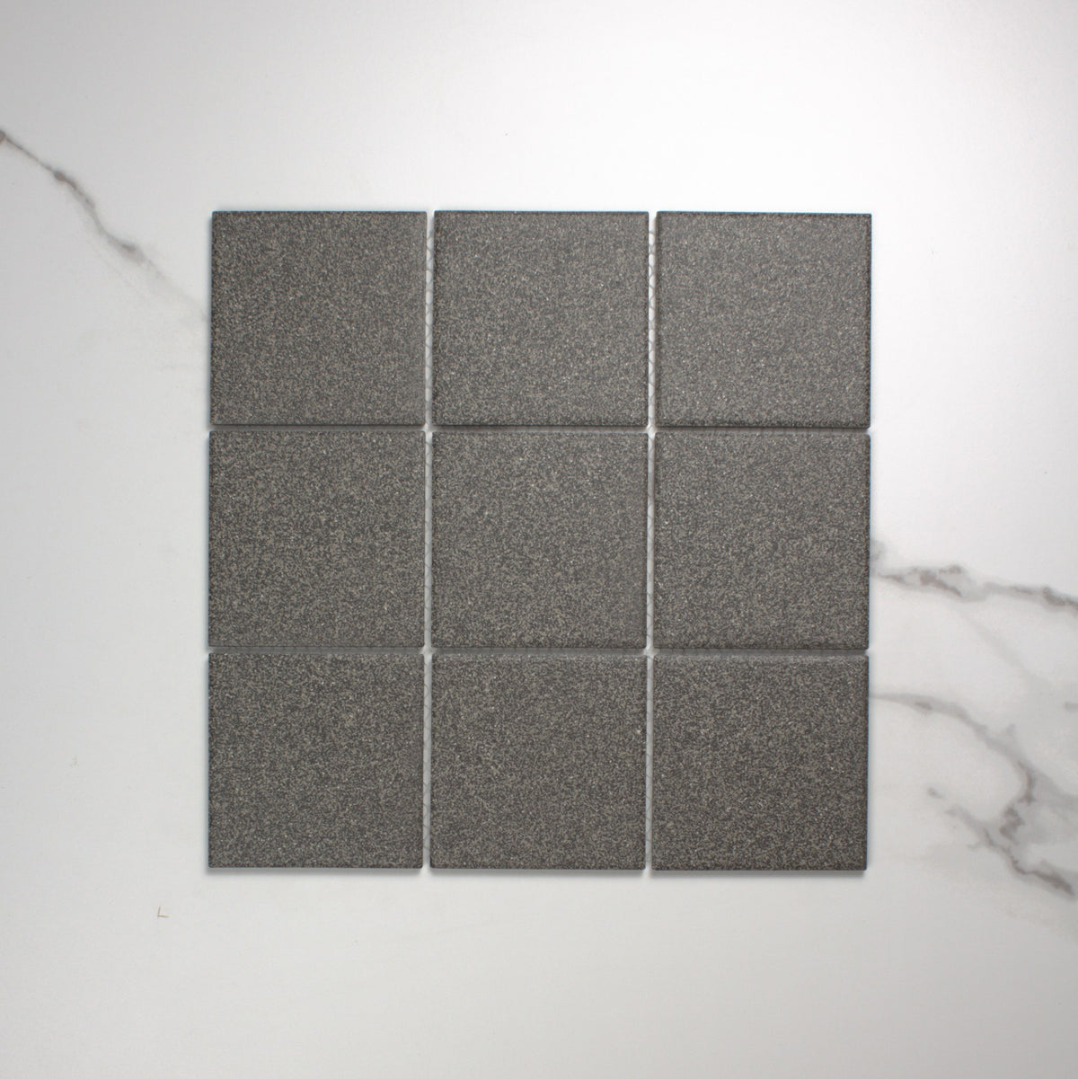 Marlowe Charcoal Speckled Matt Mosaic 97x97mm top view