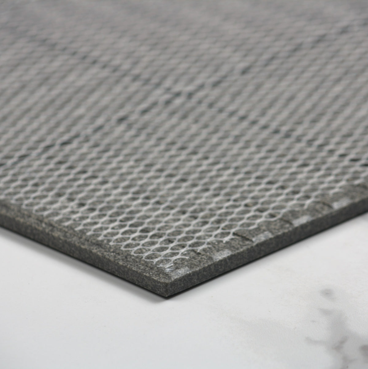 Marlowe Charcoal Speckled Matt Mosaic 97x97mm angle view