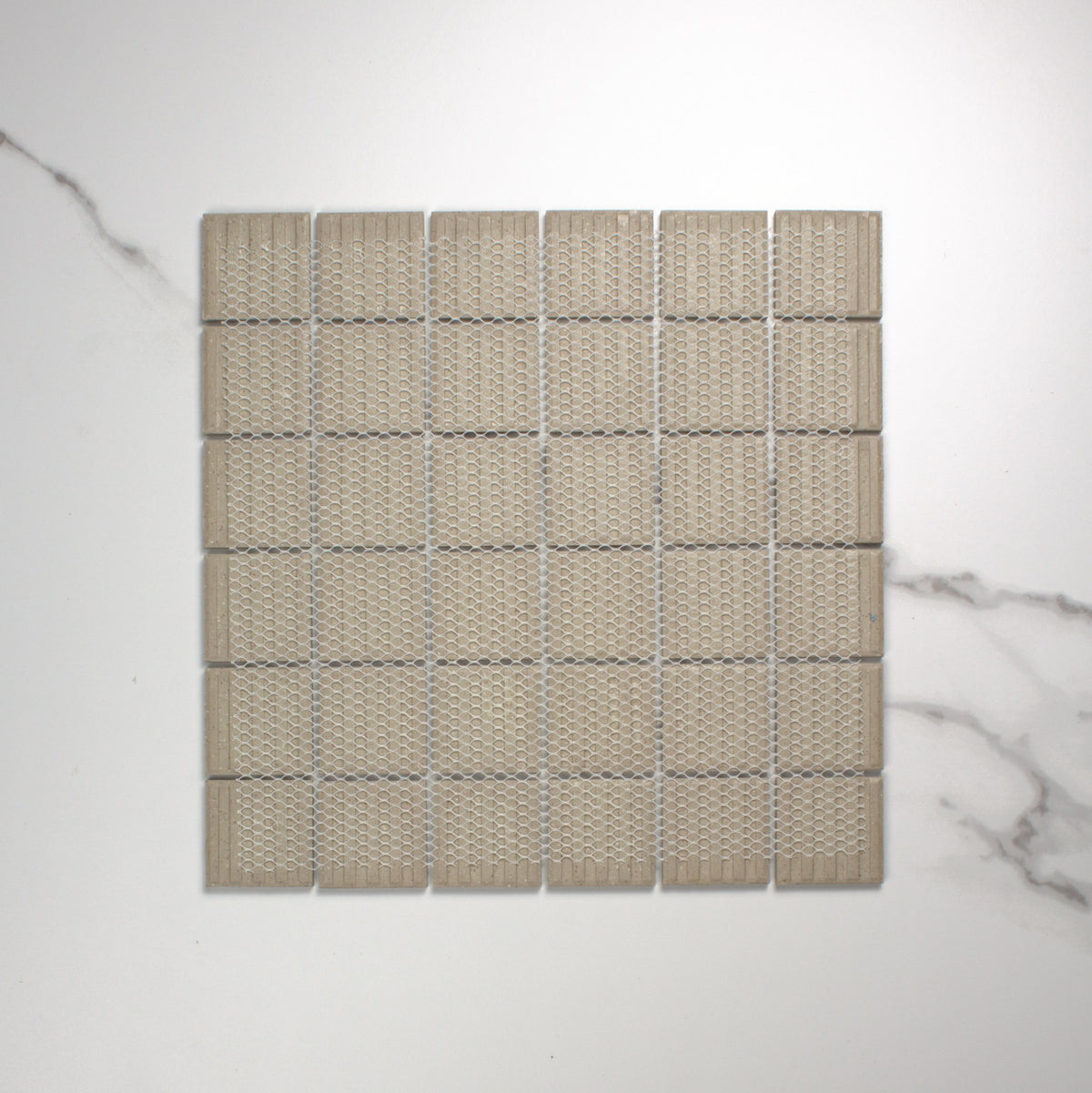 Marlowe Dune Speckled Matt Mosaic 48x48mm top view