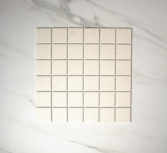 marlowe nordic speckled matt mosaic 48x48mm top view