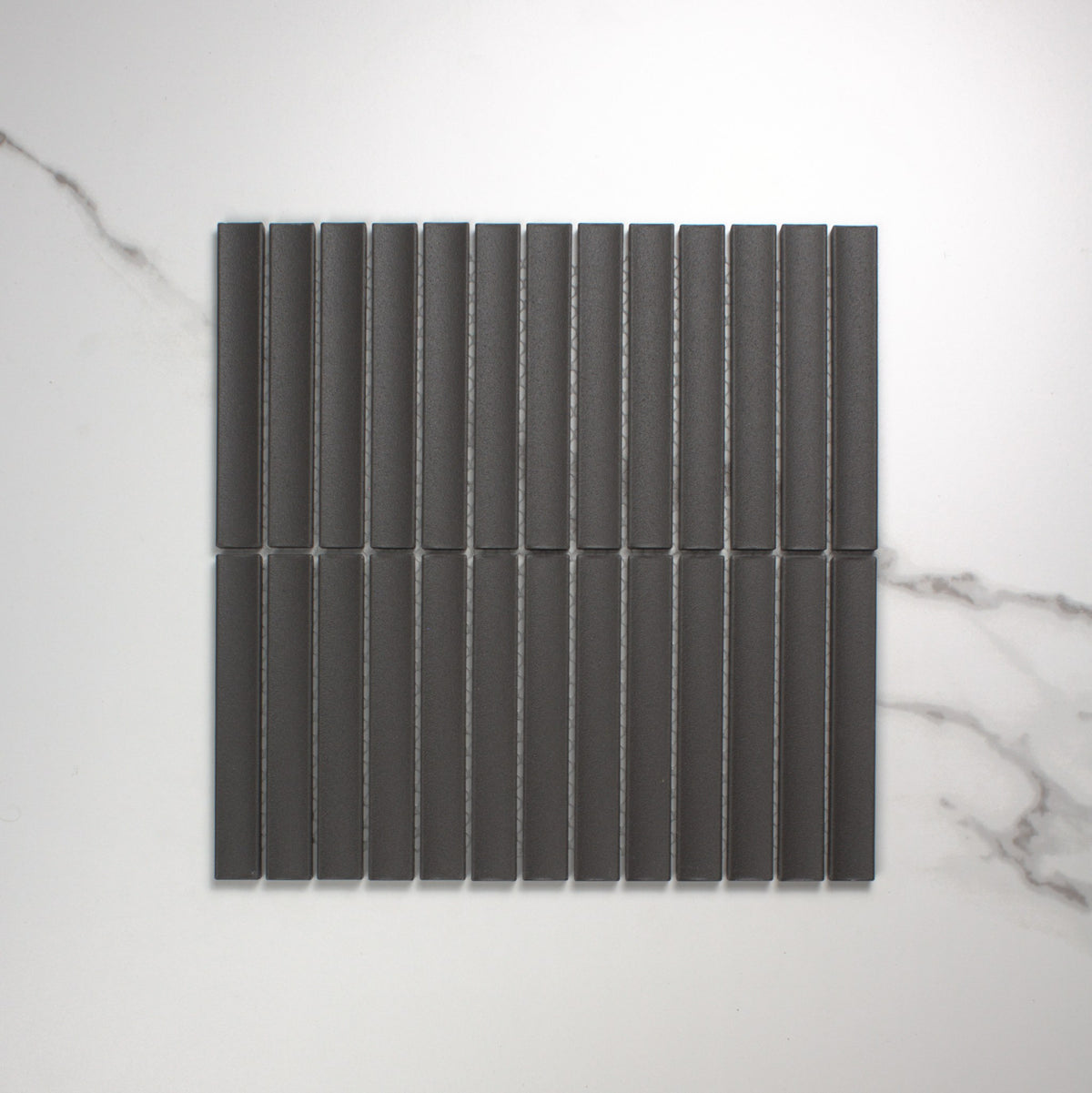 Marlowe Onyx Concave Speckled Matt Rectangle 20x145mm top view