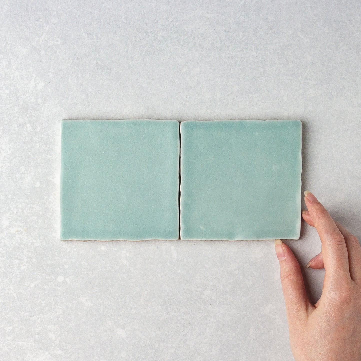 Handmade Matt Menta  100x100mm
