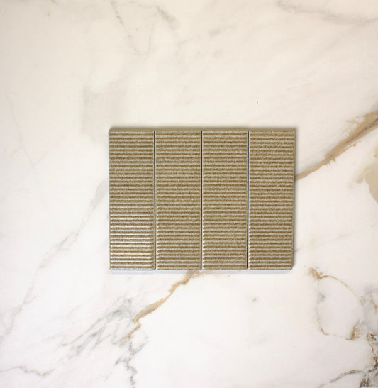 micare canale linen dark gloss 50x150mm top view