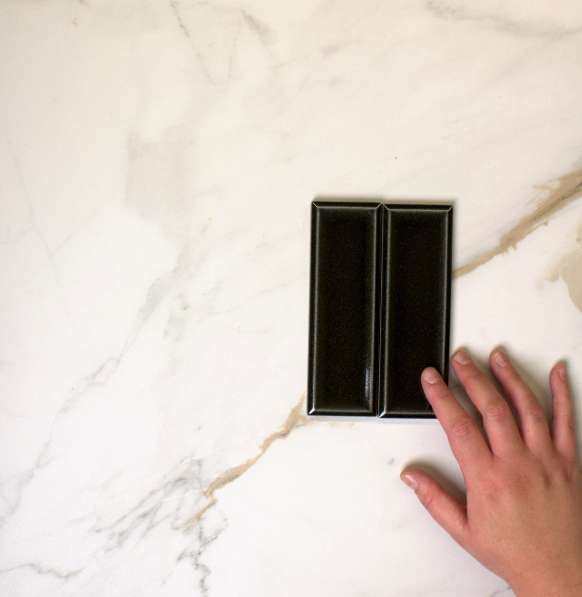 micare rim evergreen dark gloss 50x150mm top view