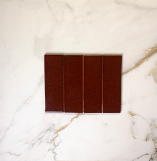 micare saffron dark gloss 50x150mm top view