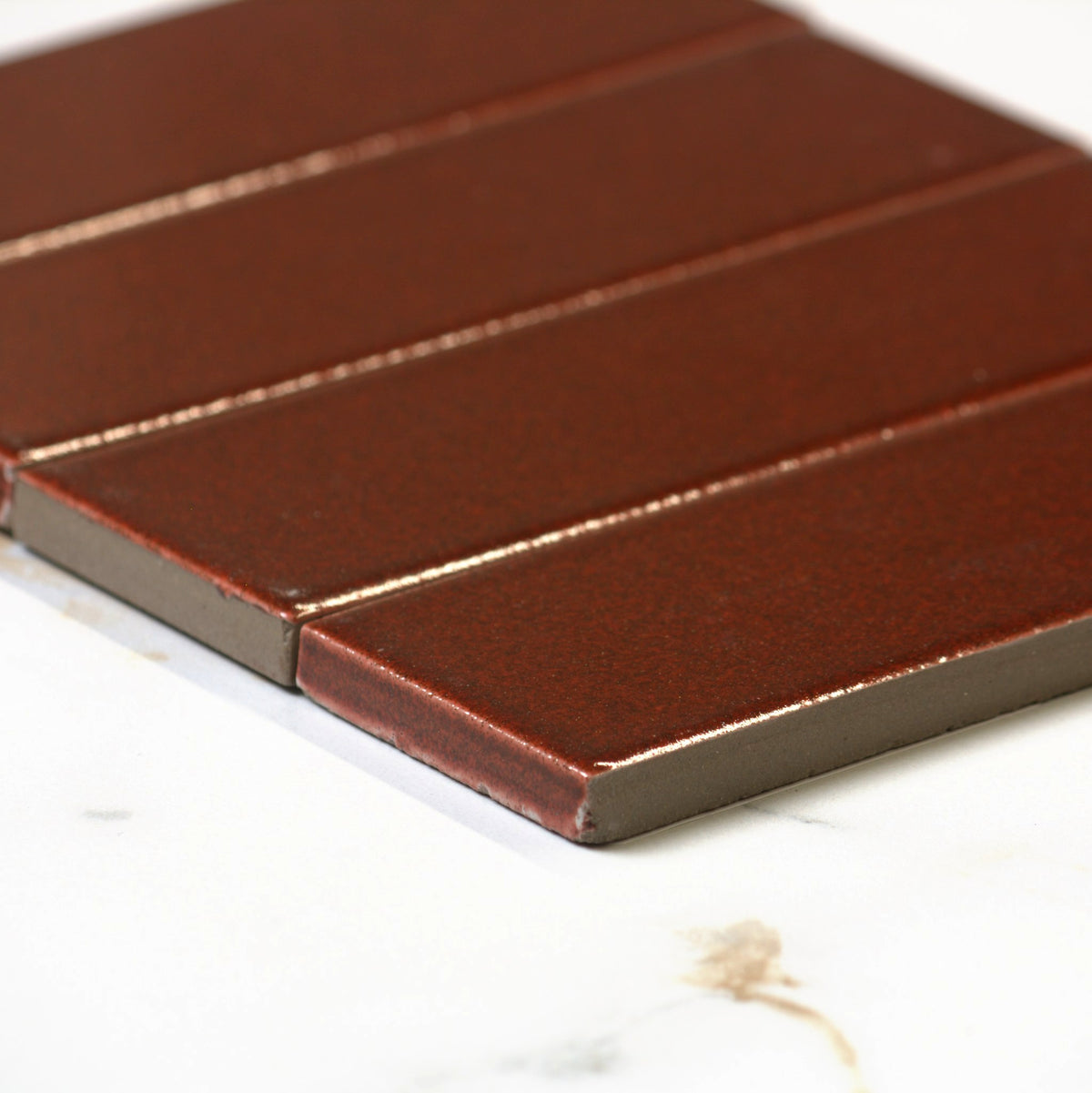 micare saffron dark gloss 50x150mm angle view