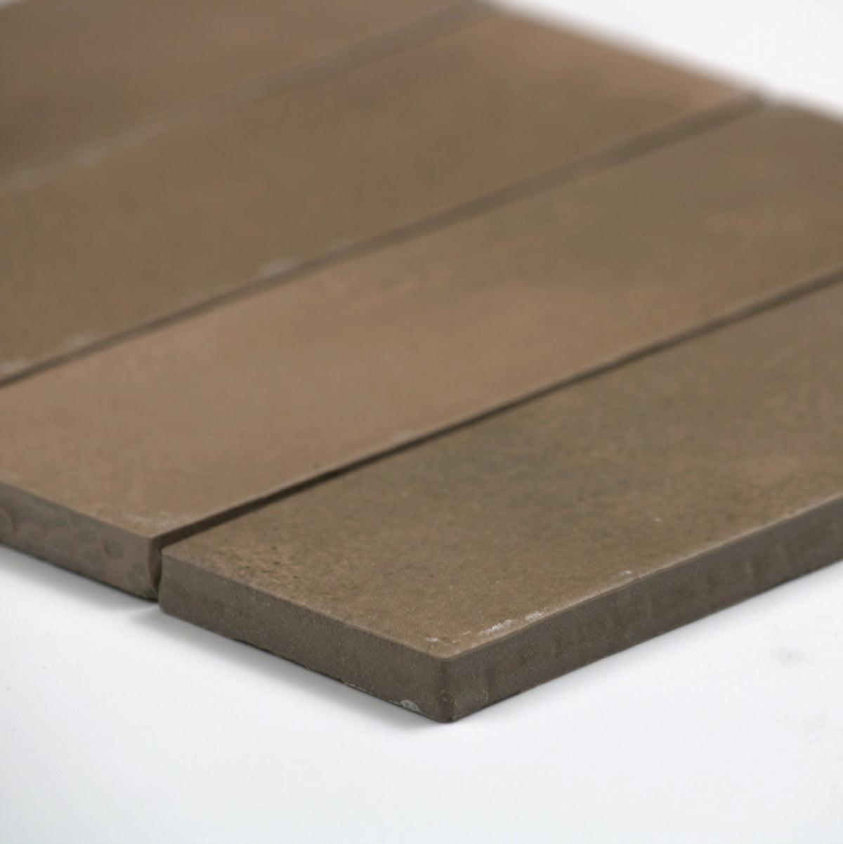 miyako amber brown matt 50x150mm angle view