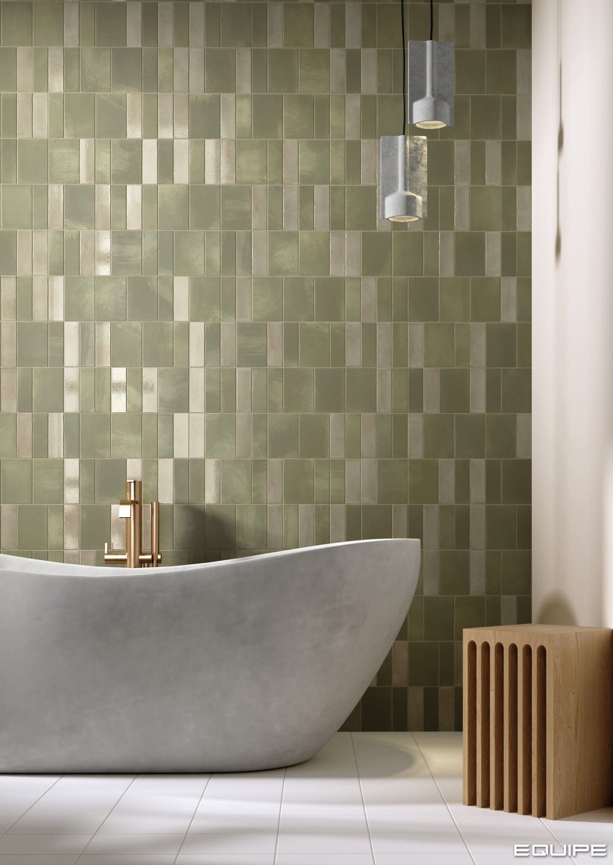 Miyako Forest Matt 50x150mm bathroom wall