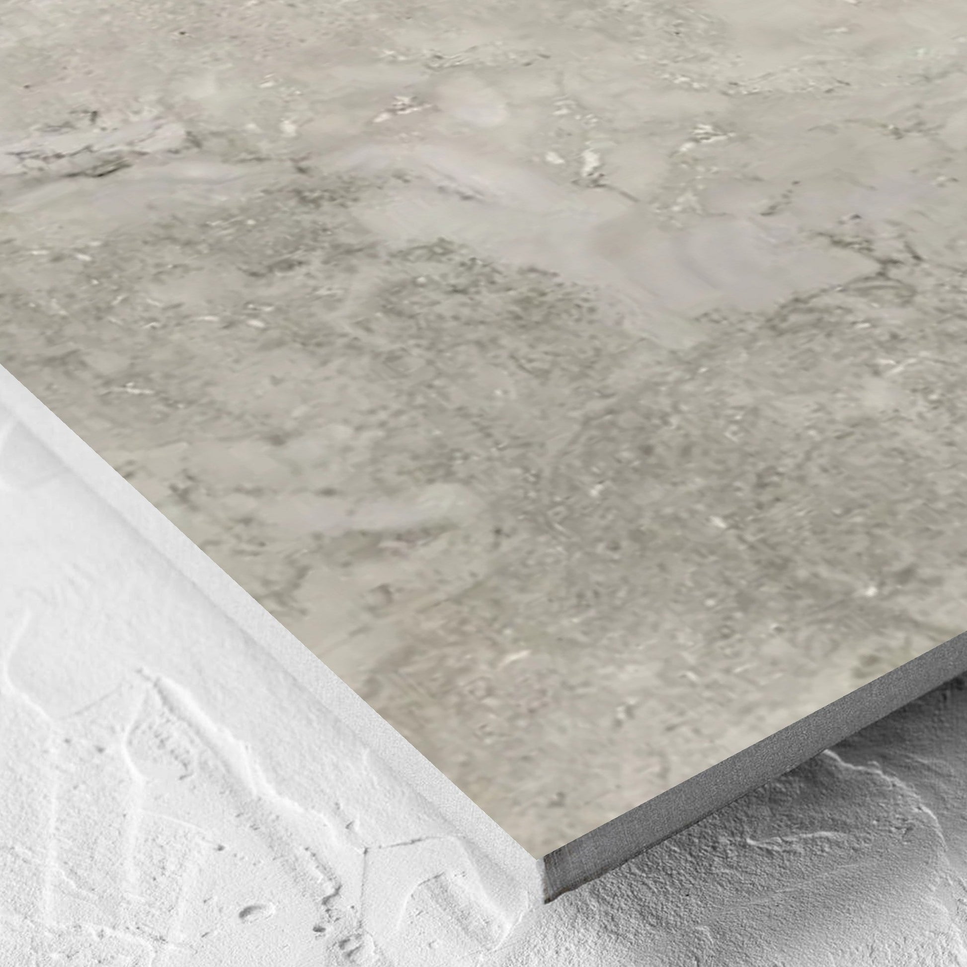 Norcia Travertine Grey 600x600mm edge profile