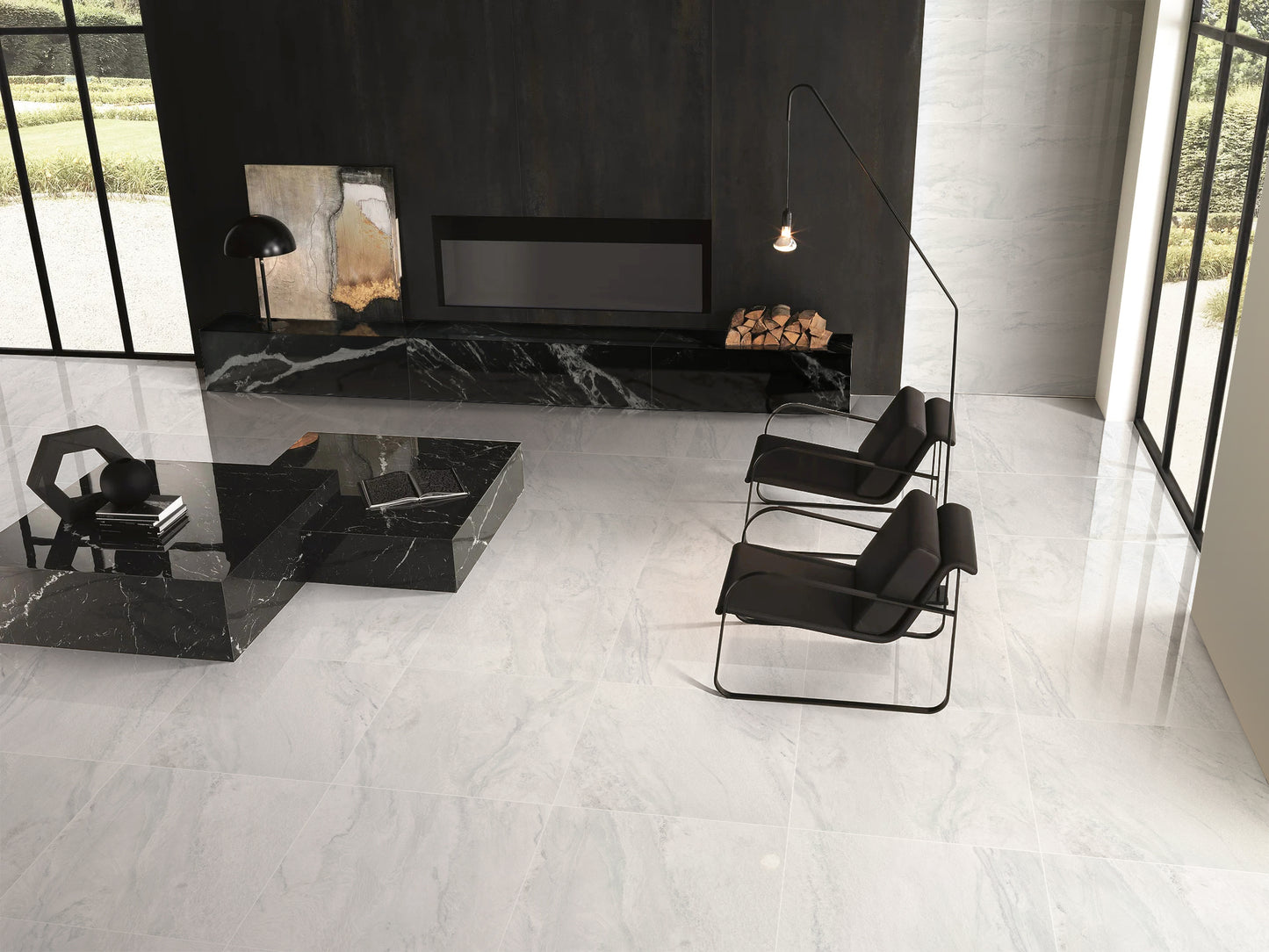 Onyx White Polished 600x600mm lifestyle