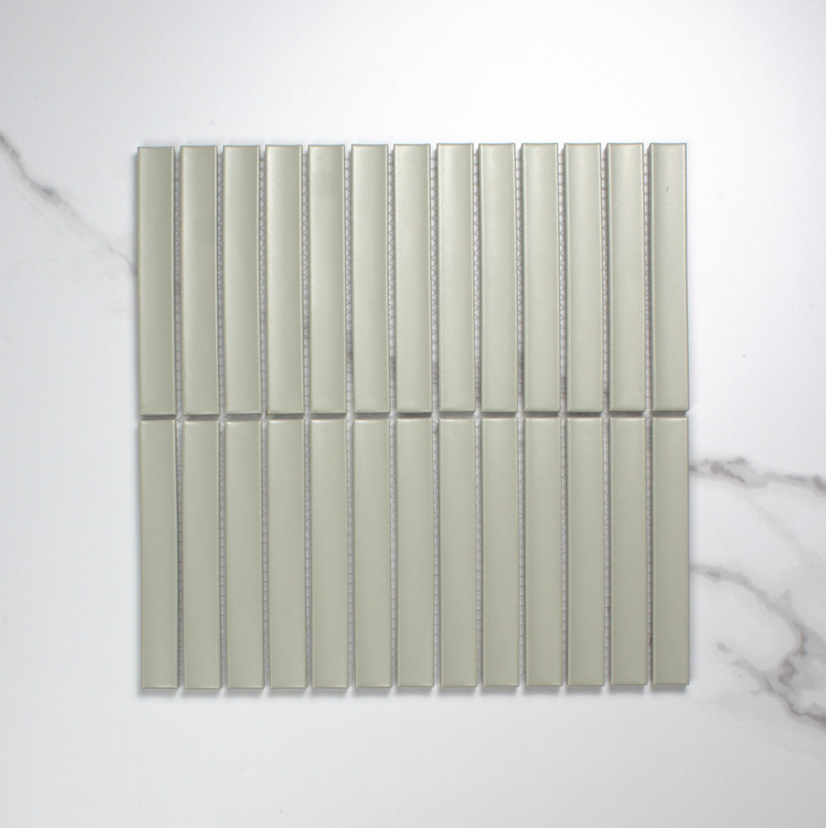 osaka sage matt concave finger mosaic 20x145mm top view