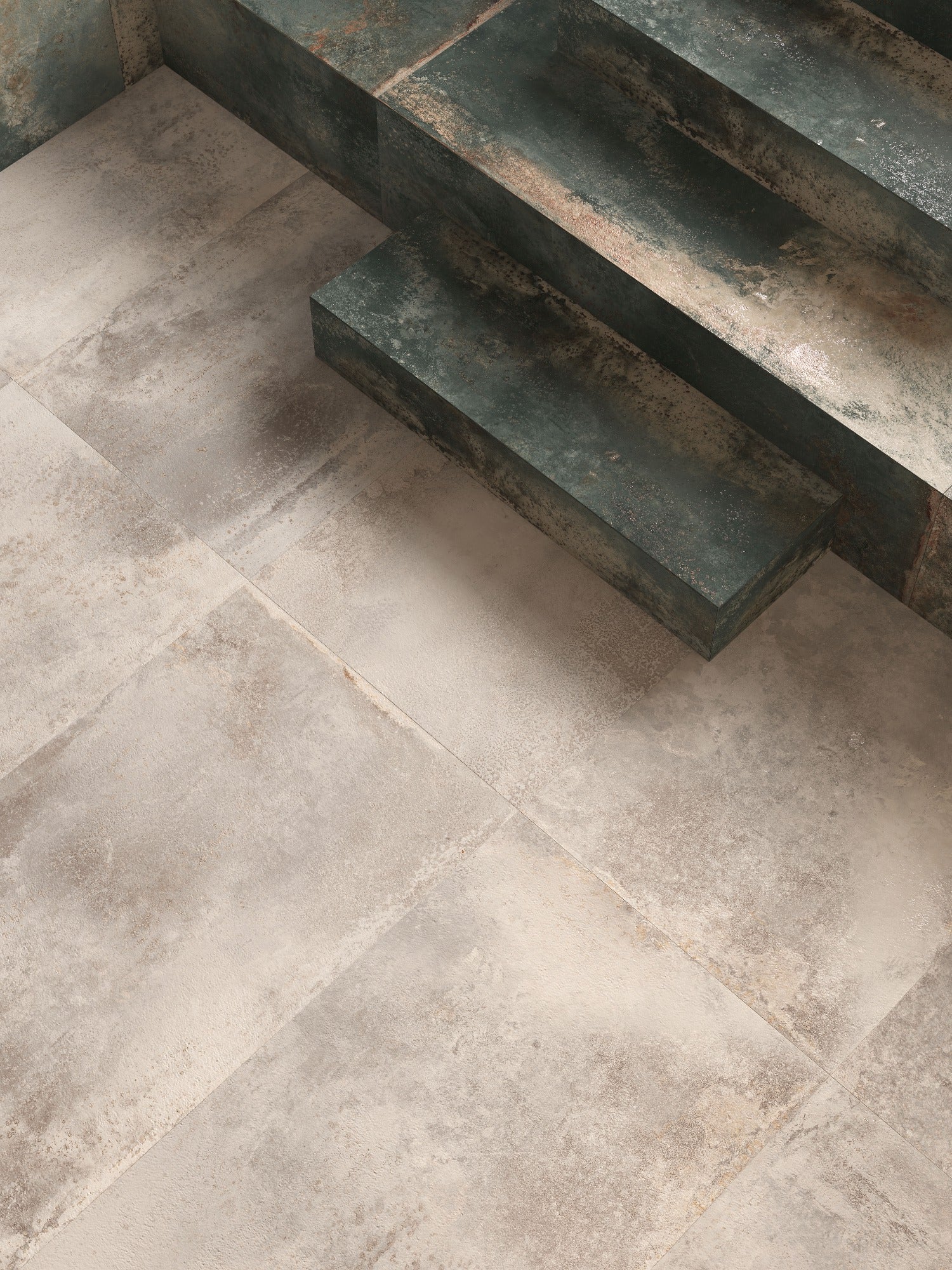 Oxide Metal Grey Rust Matt 600x1200mm lifestyle