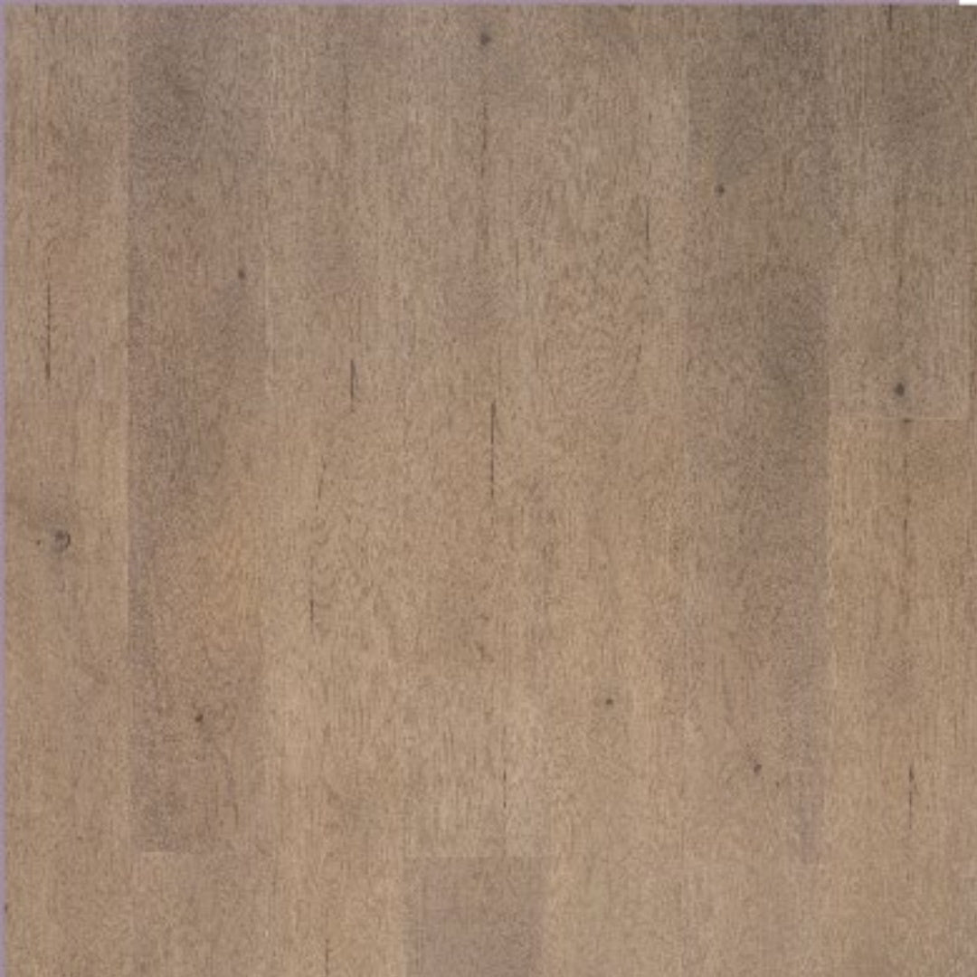Close-up texture swatch of Pale Sand Elegant SPC Hybrid 6.5mm Flooring 5+1.5mm showing warm greige wood grain surface with subtle natural variation.