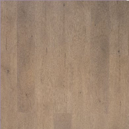 Close-up texture swatch of Pale Sand Elegant SPC Hybrid 6.5mm Flooring 5+1.5mm showing warm greige wood grain surface with subtle natural variation.