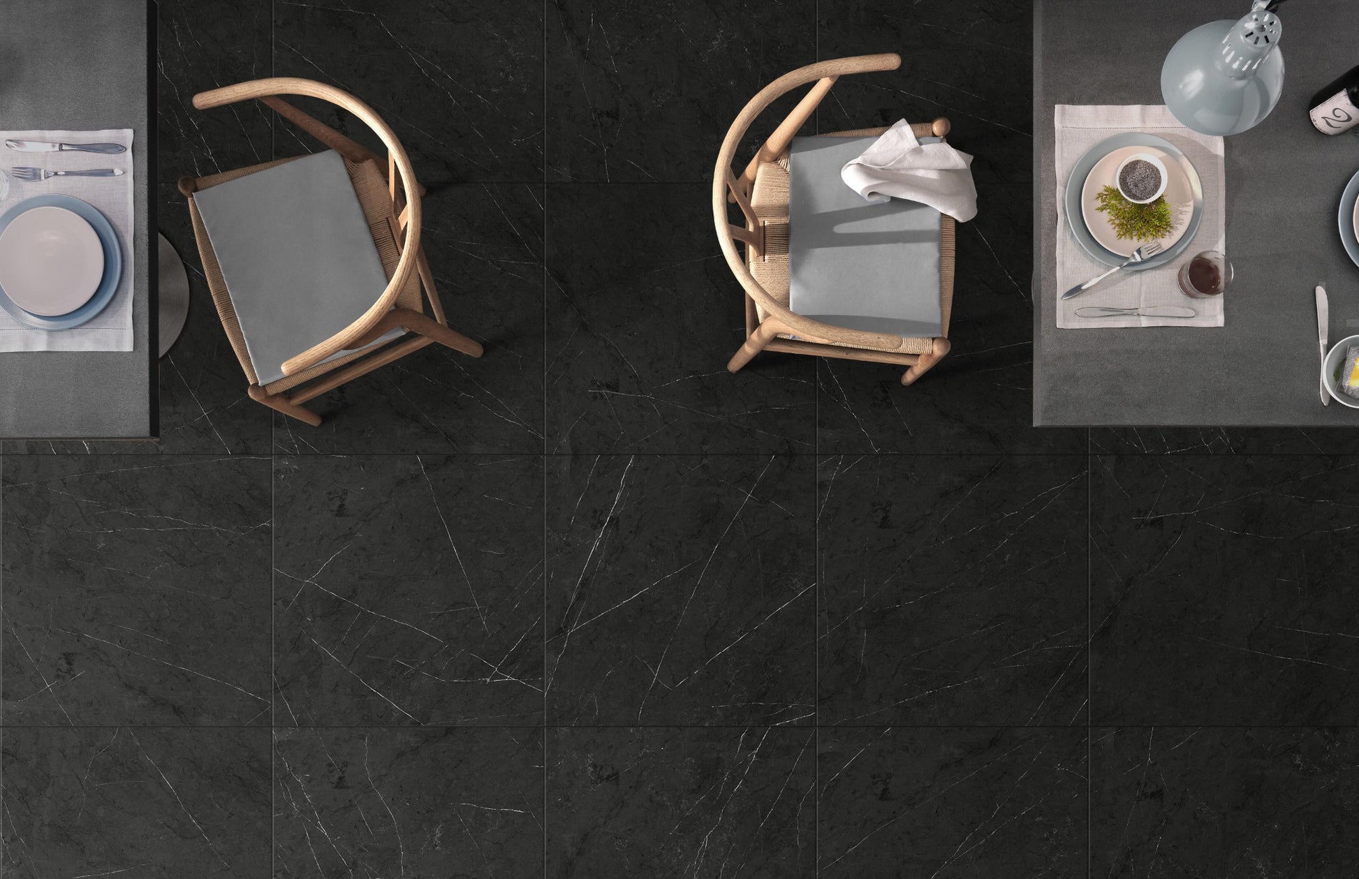 Pedra Charcoal Matt 300x300mm lifestyle