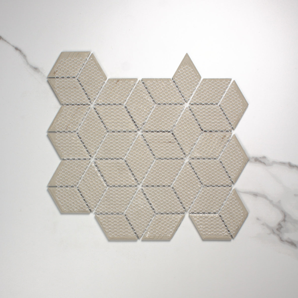 White Gloss Cube 48x48mm top view