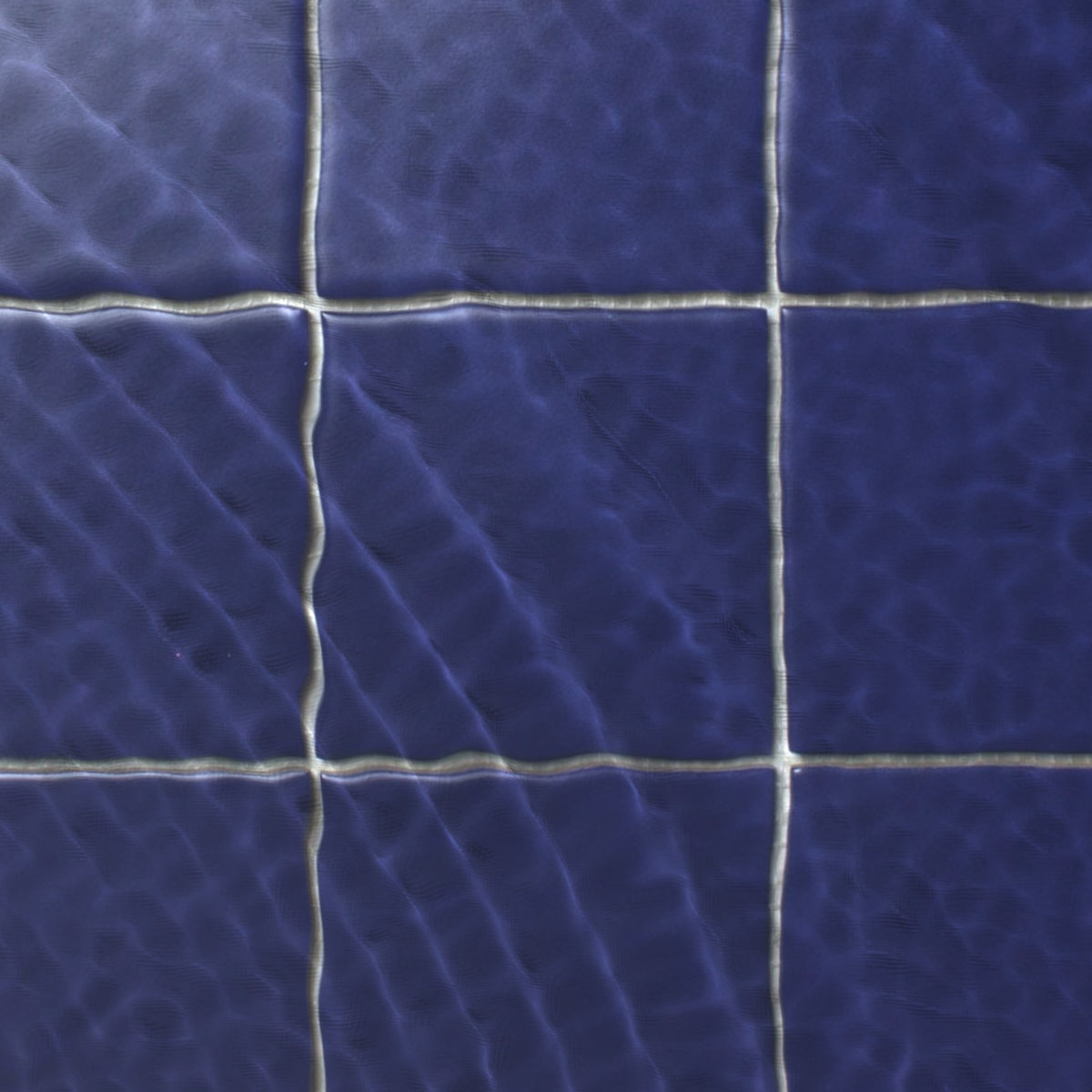 VitrA Cobalt Blue Matt Mosaic 100x100mm under water