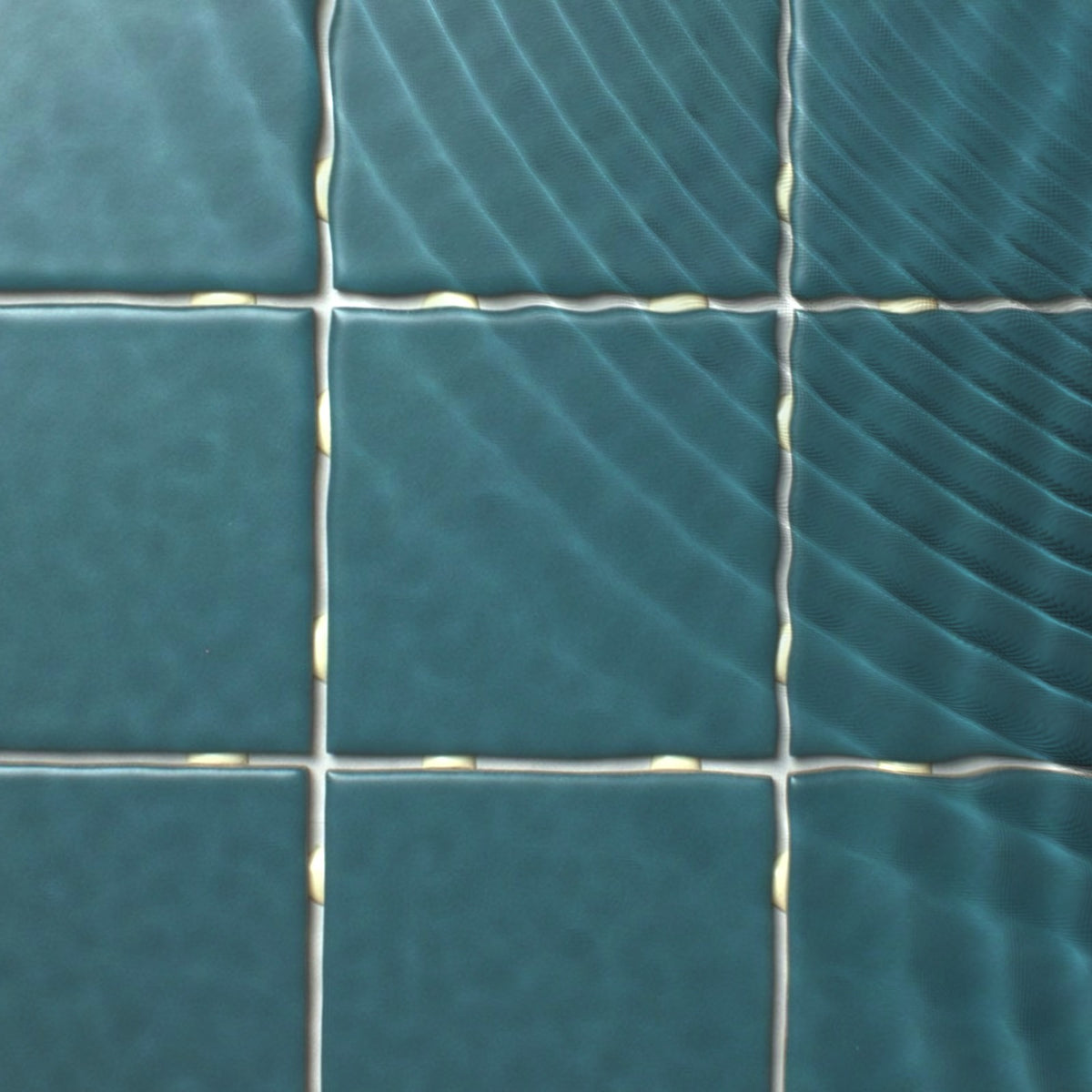 VitrA Dark Turquoise Matt Mosaic 100x100mm under water