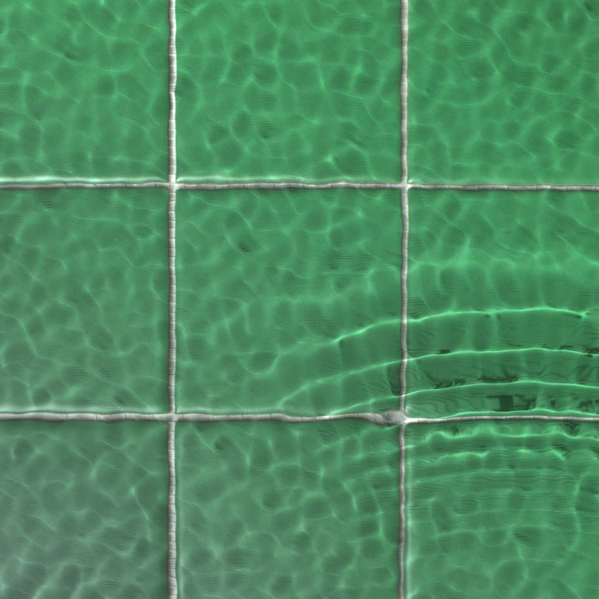 VitrA Lush Green Matt Mosaic 100x100mm under water