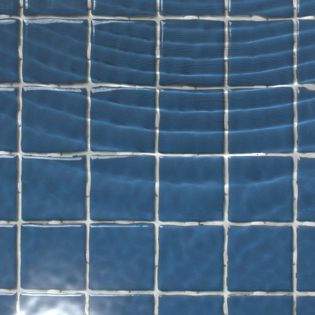 VitrA Ocean Blue Gloss Mosaic 50x50mm under water