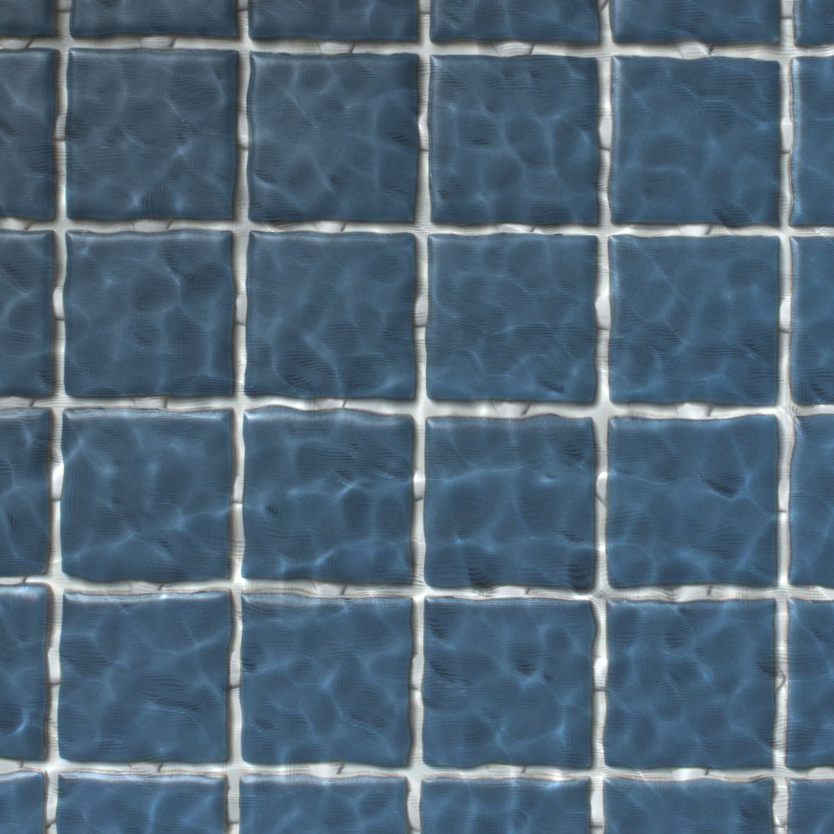 VitrA Ocean Blue Matt Mosaic 50x50mm under water