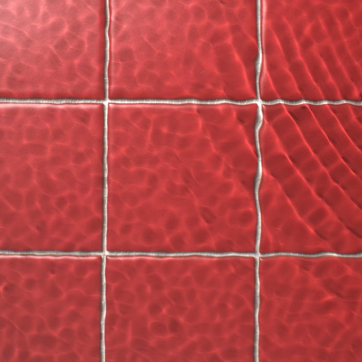 VitrA Red Matt Mosaic 100x100mm under water