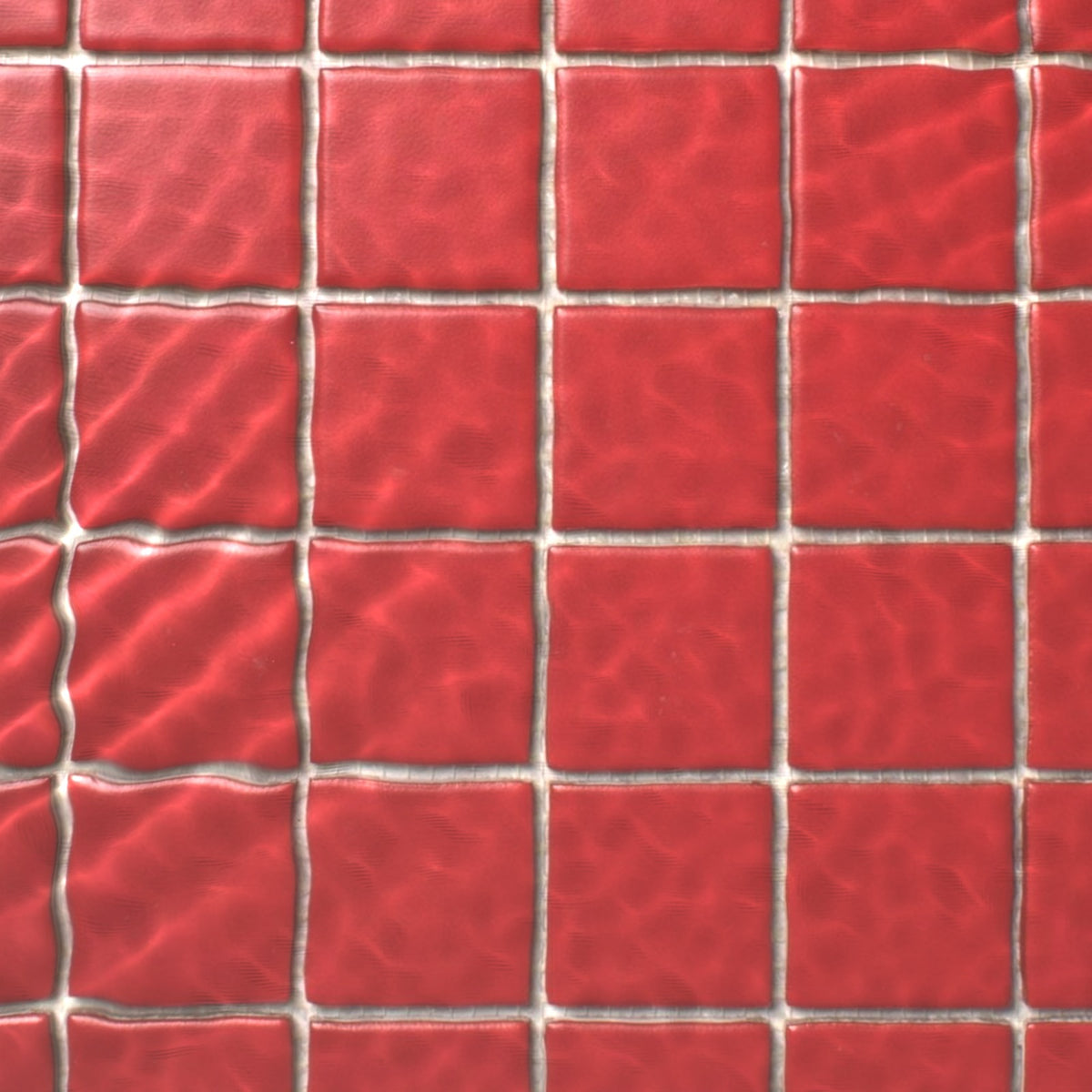 VitrA Red Matt Mosaic 50x50mm under water