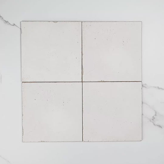 Atlantique Blanc Matt 200x200mm tile video
