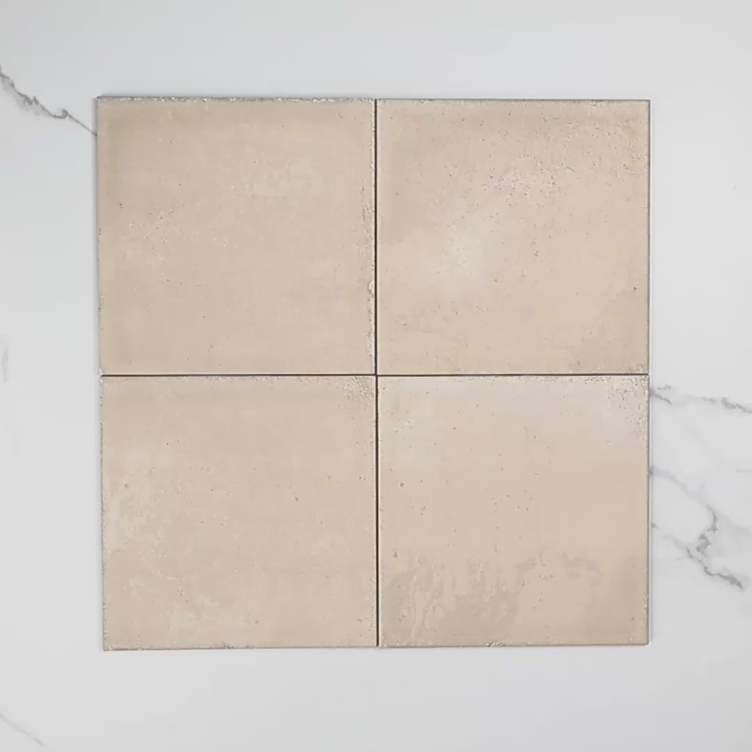 Atlantique Amande Matt 200x200mm tile video